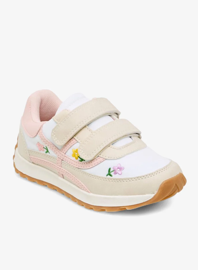 جونيورز حذاء رياضي مطرز بالزهور للبنات